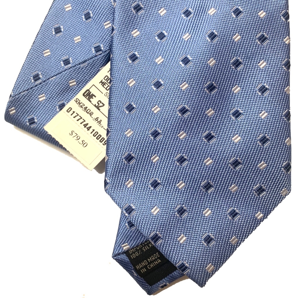 NWT Jos. A. Bank 100% silk light blue Tie